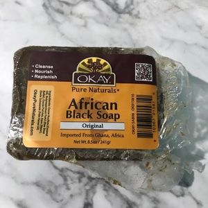 Imported African black soap
